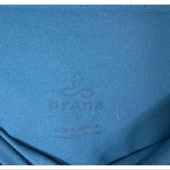 Prana Womens Pants Leggings Side Pockets Teal Small Yoga Athletic - Picture 3 of 5